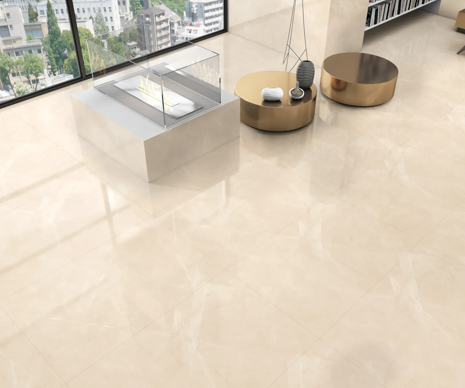 Arezo Beige — in a space