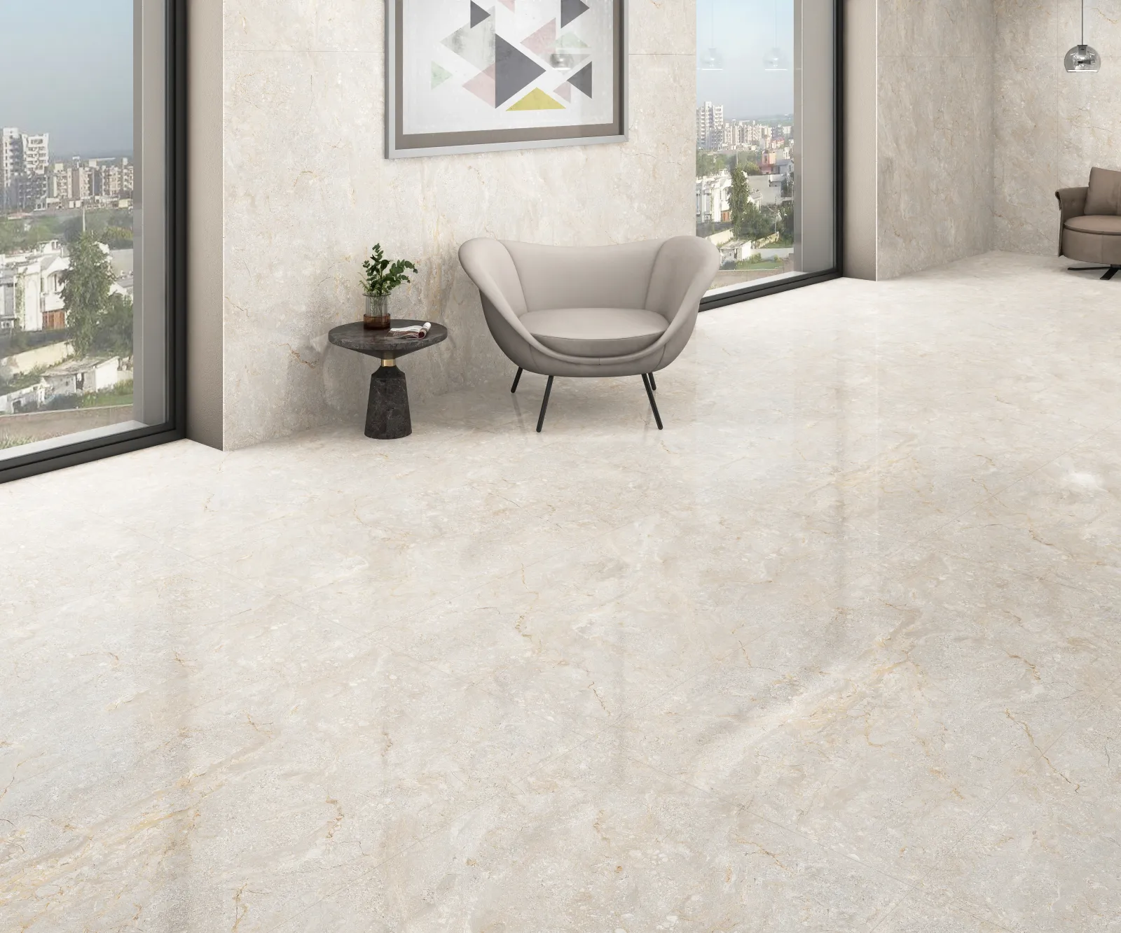 Elegant Silver — in a space
