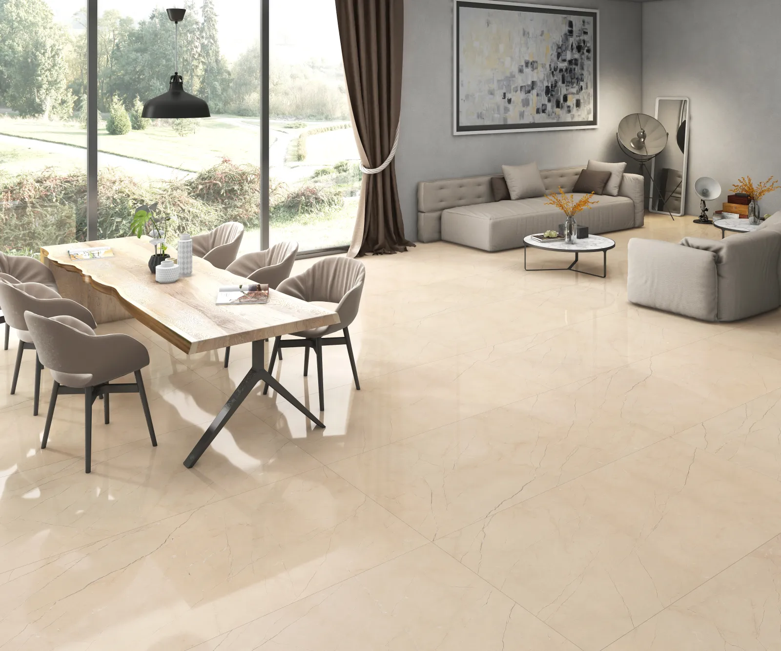 Fenno Beige — in a space