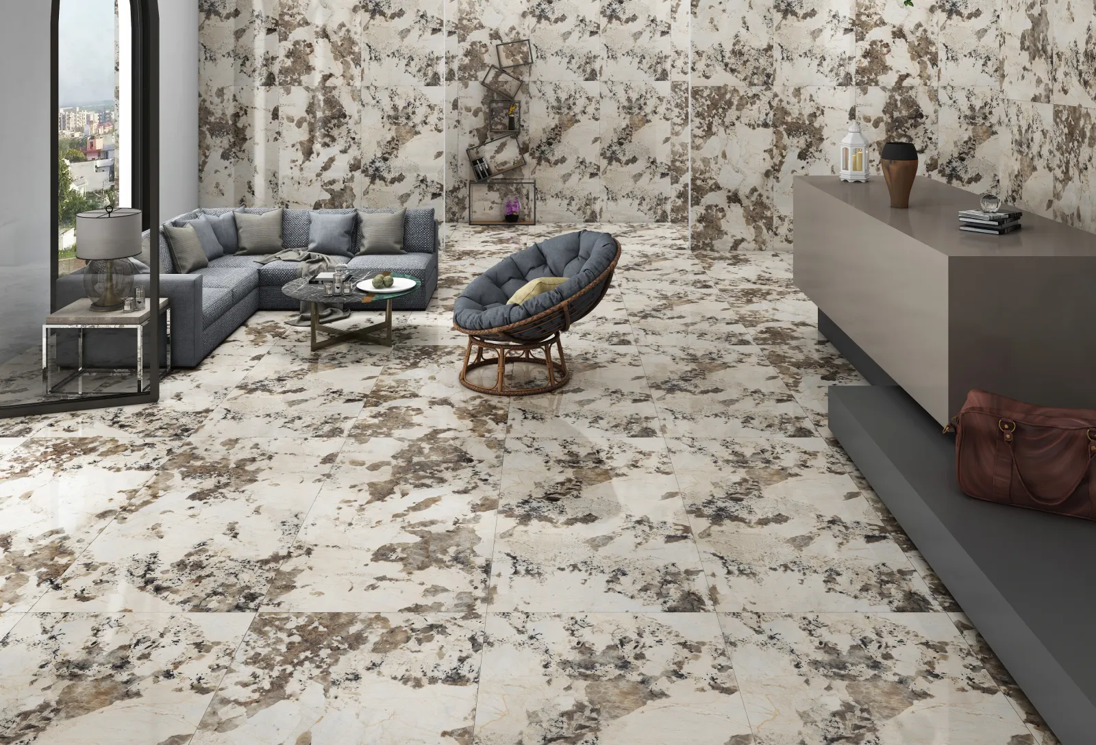 Morroco Caramel — in a space