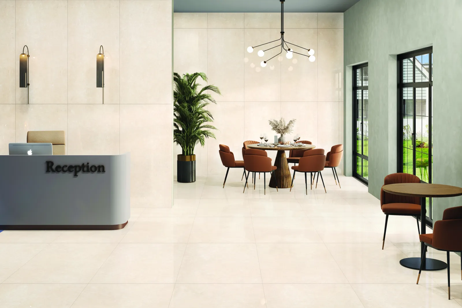 Sage Beige — in a space