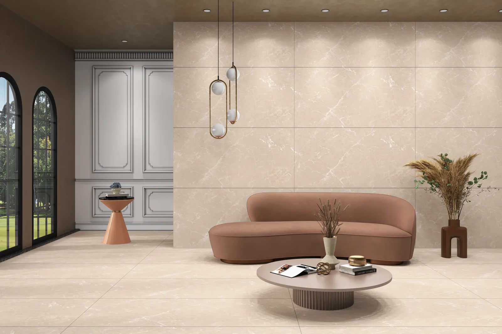 Tunisia Beige — in a space