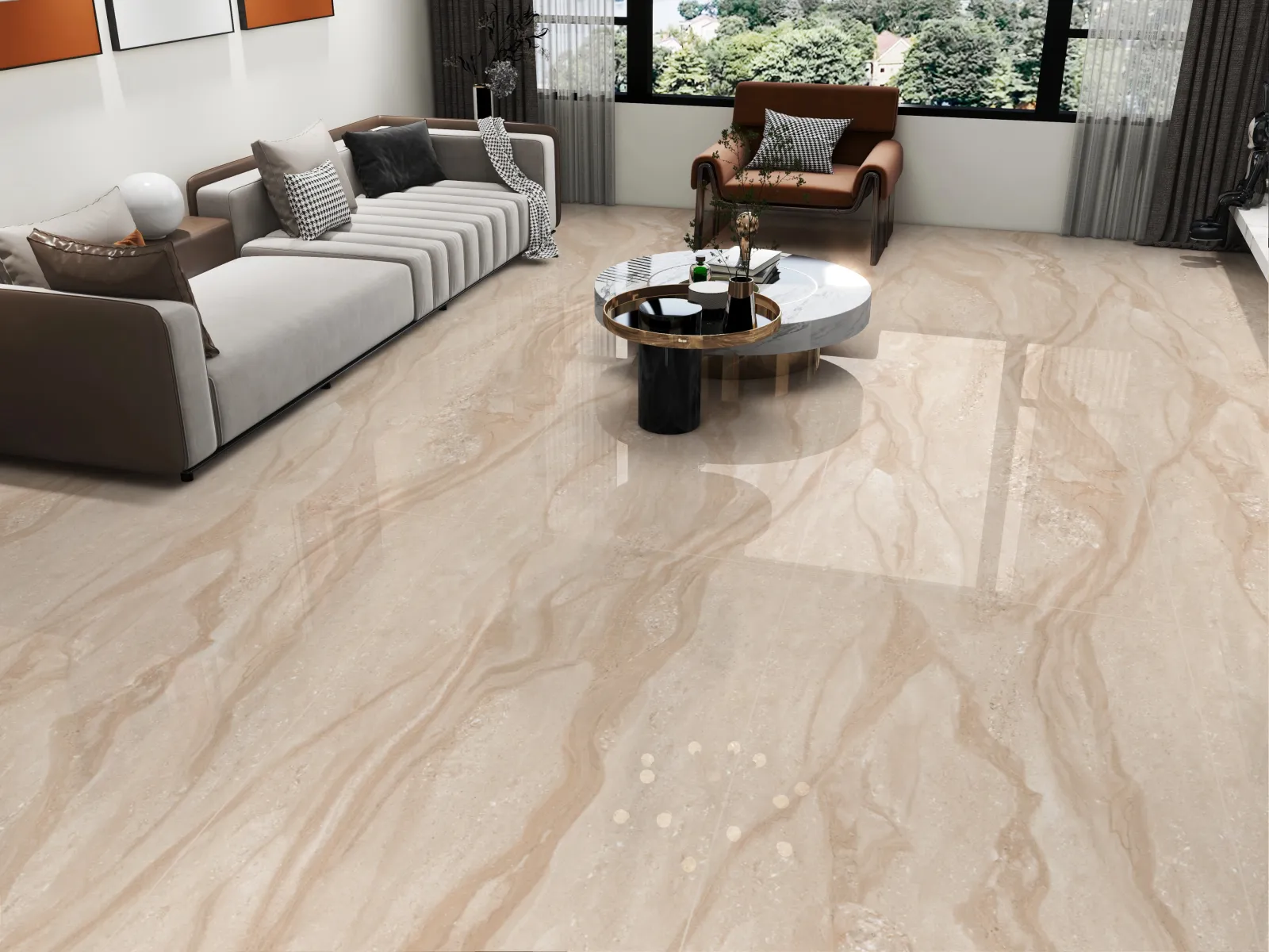 Classic Dyna Beige — in a space
