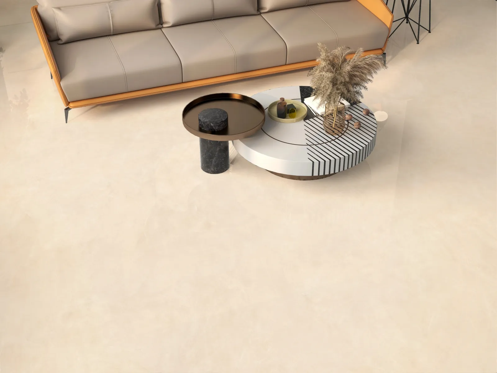 Mallado Crema — in a space