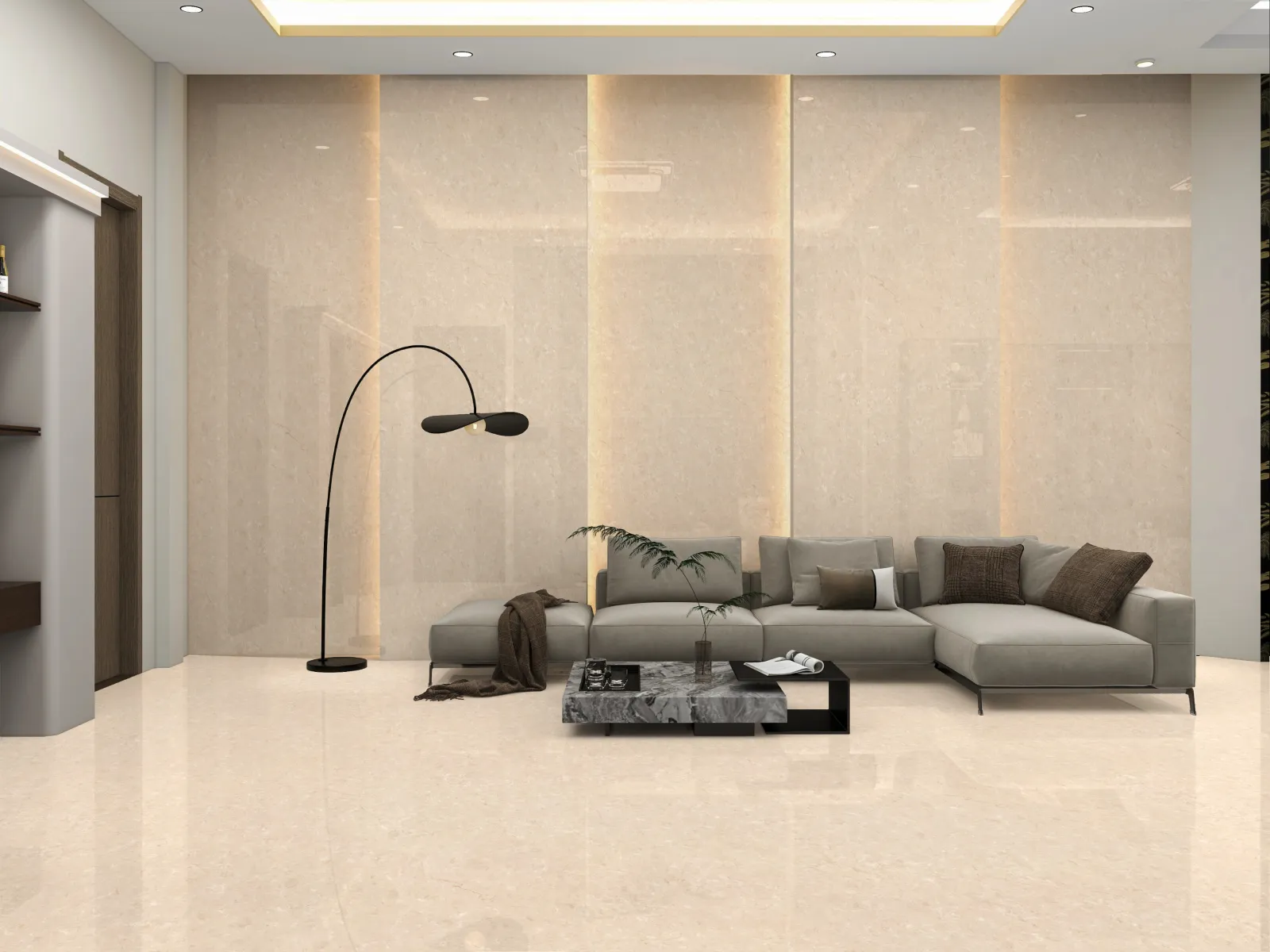 Pero Beige — in a space