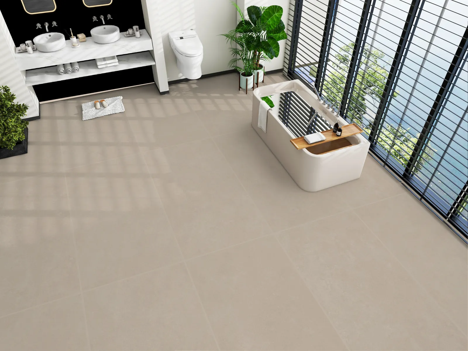 Walnut Taupe — in a space
