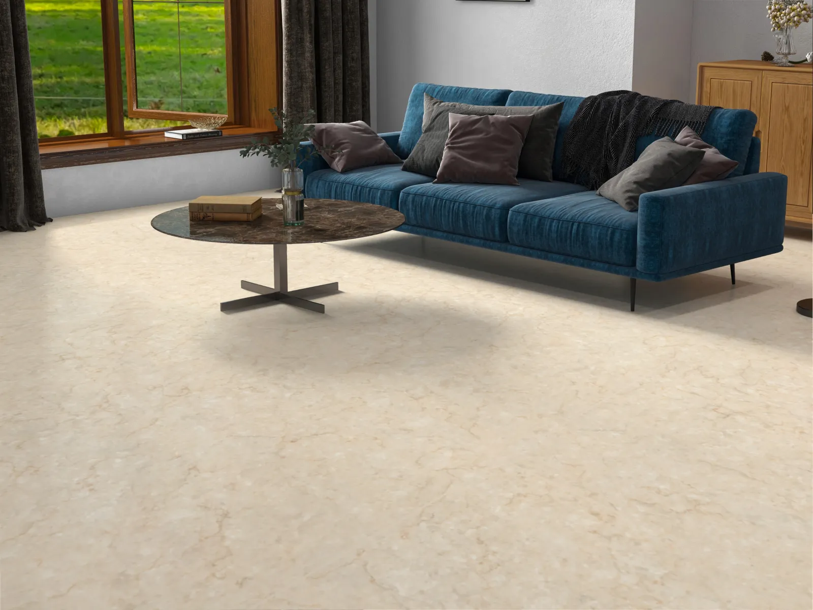 Polaris Beige — in a space