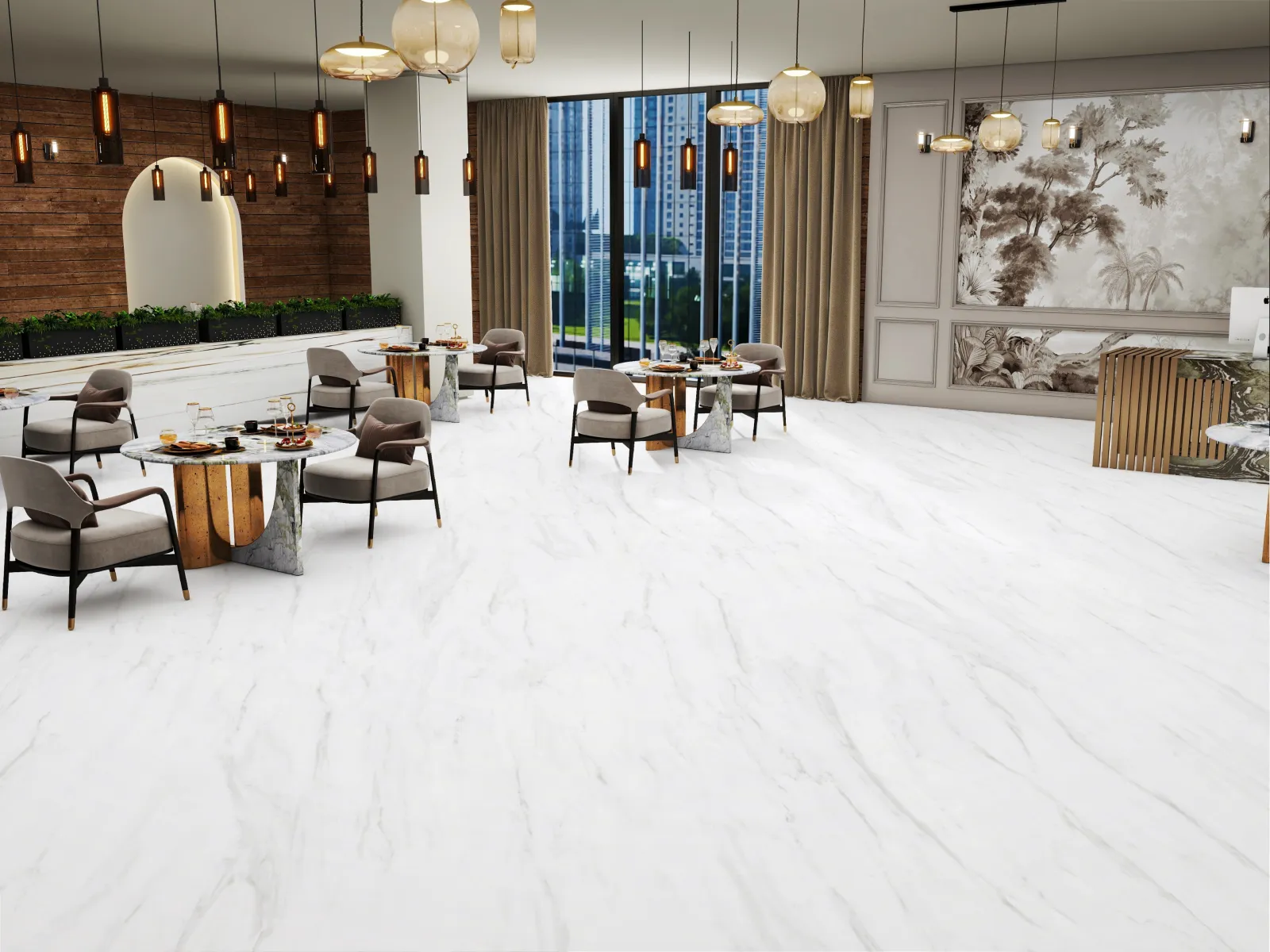 Statuario Antico — in a space