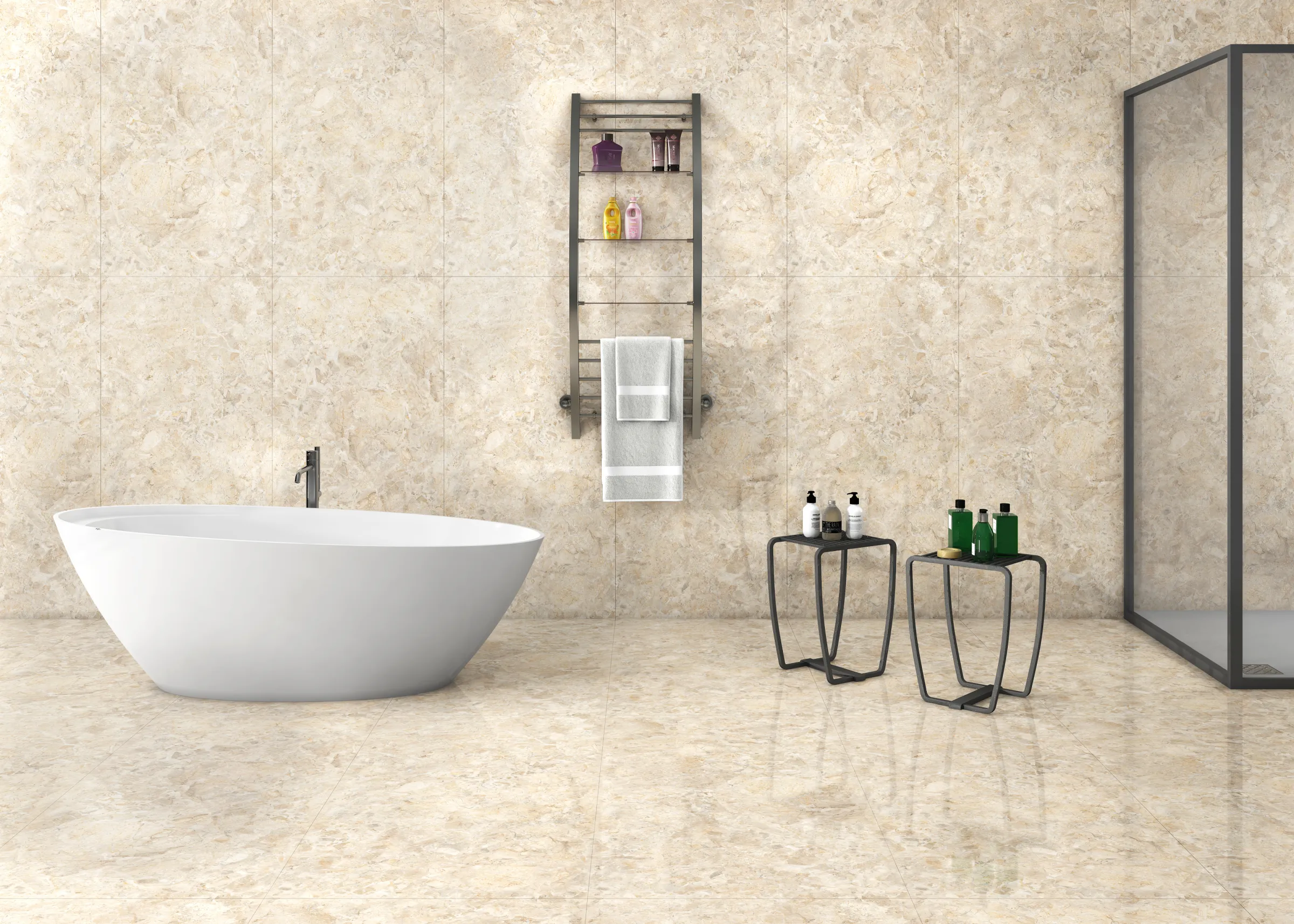 Brescia tiles in a room setting