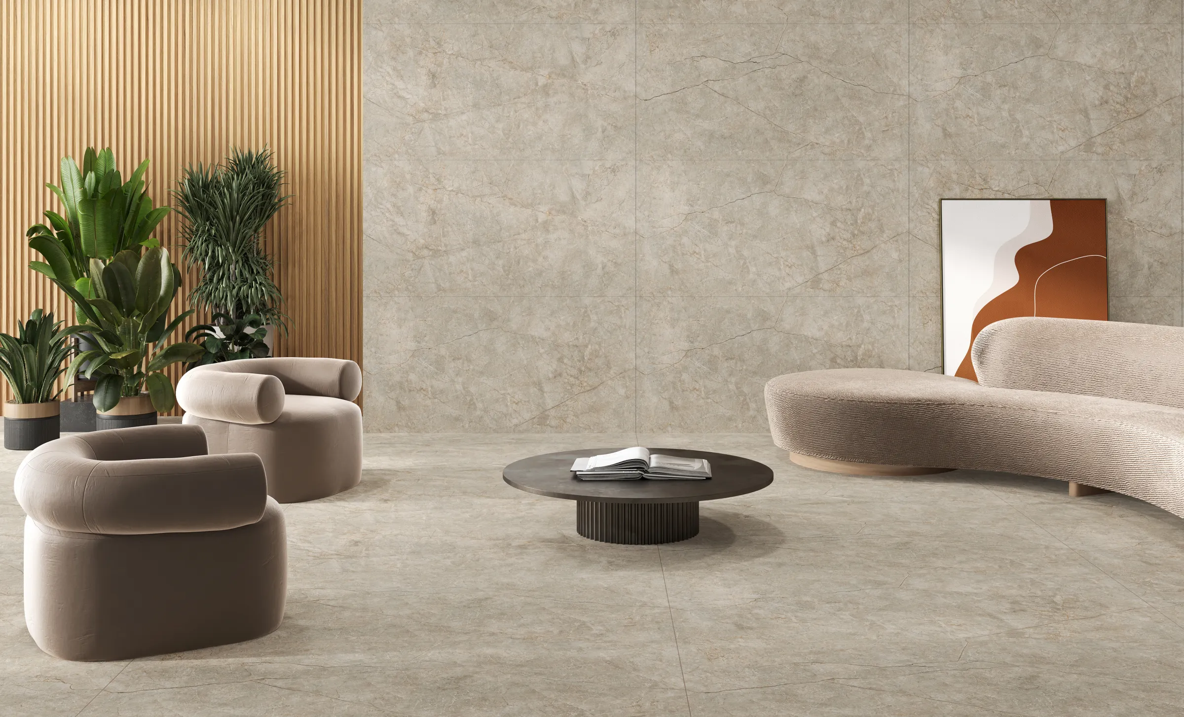 Golden River tiles in a room setting