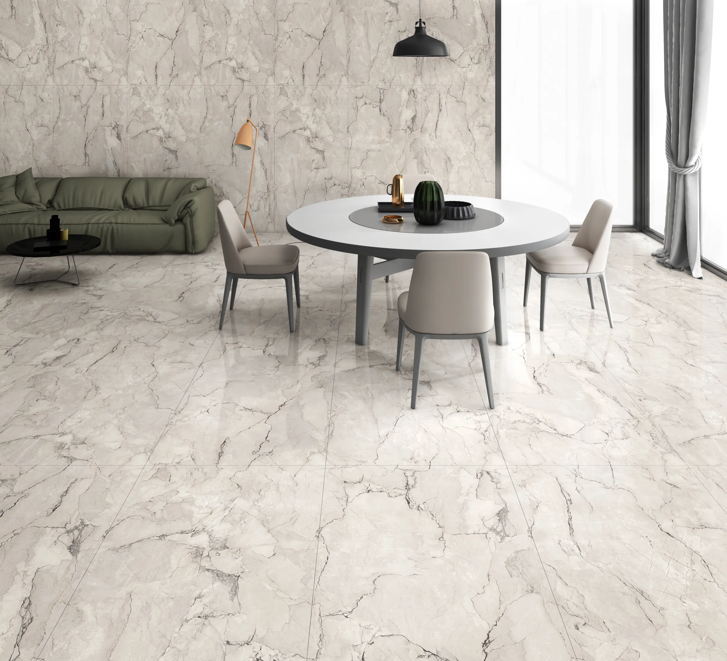 Herculas Natural tiles in a room setting