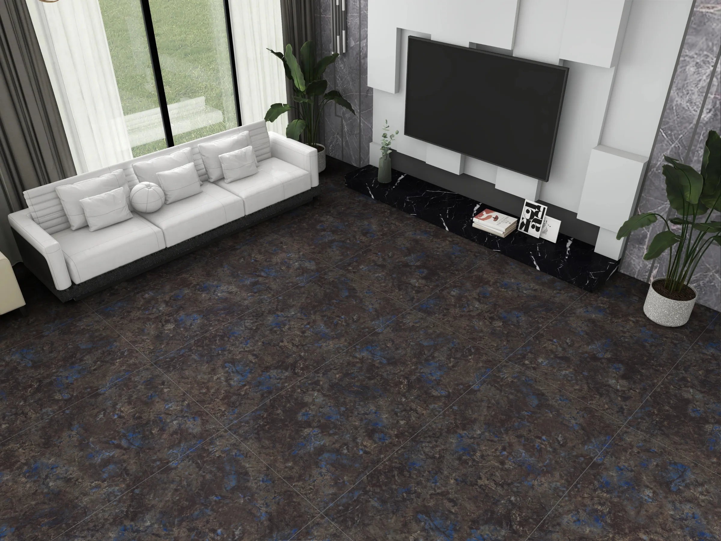 875032 Vibrant Natural tiles in a room setting