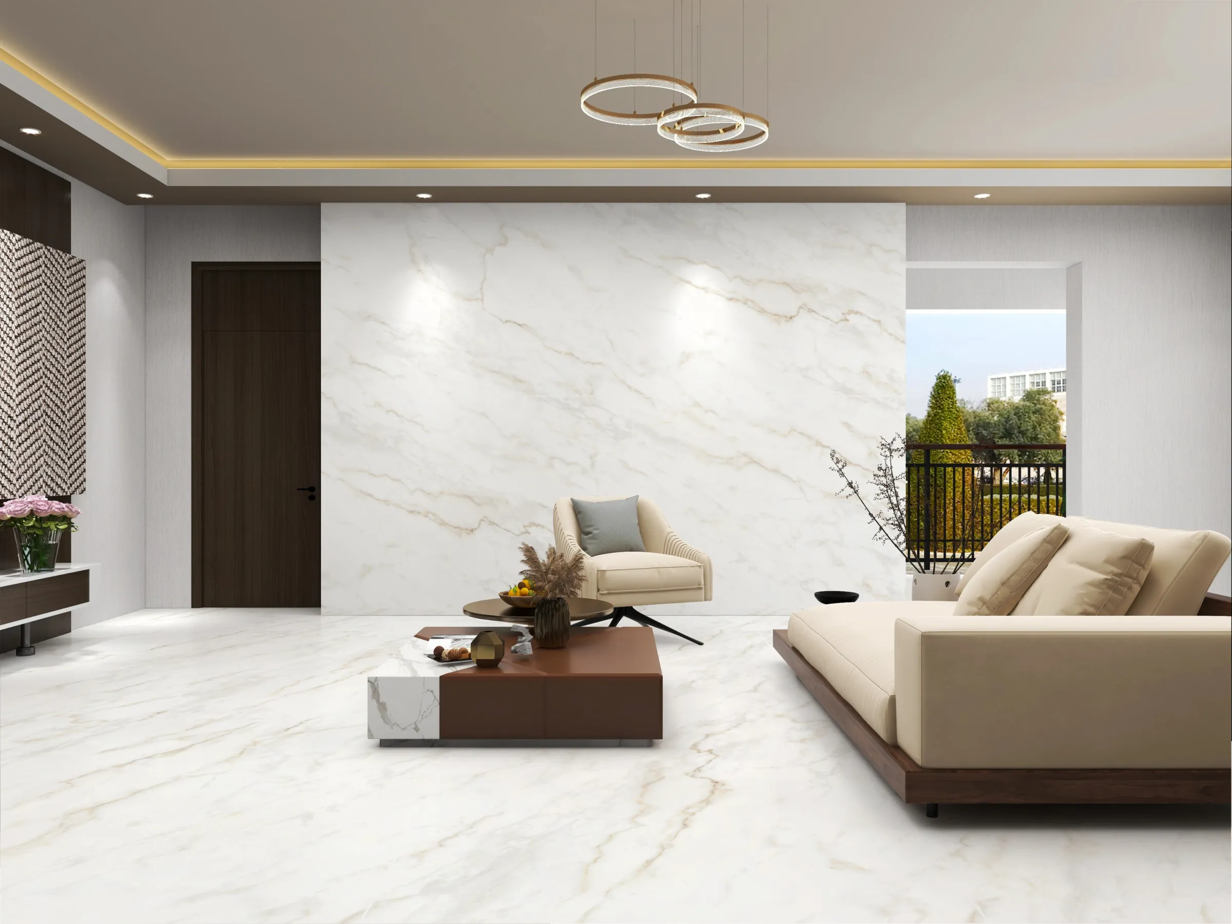 Alton Natural tiles in a room setting