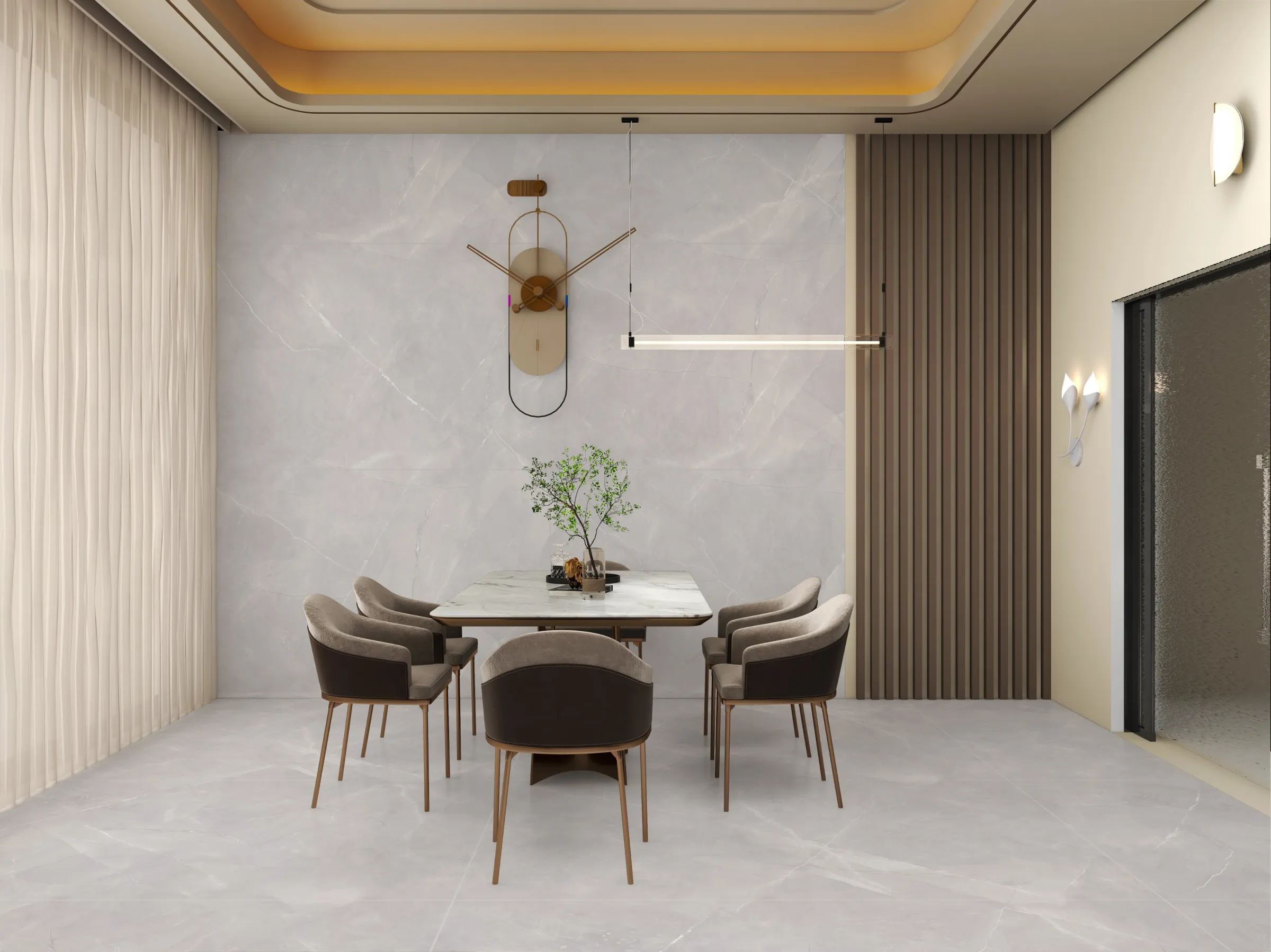 Arezo Grey tiles in a room setting