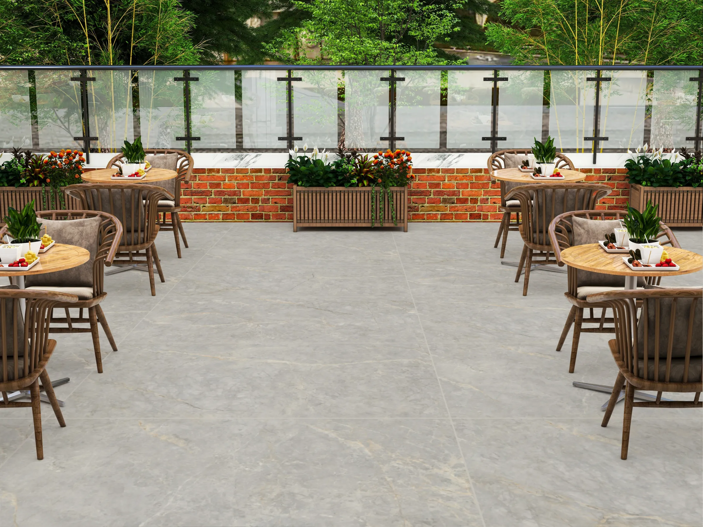 Belita Natural tiles in a room setting