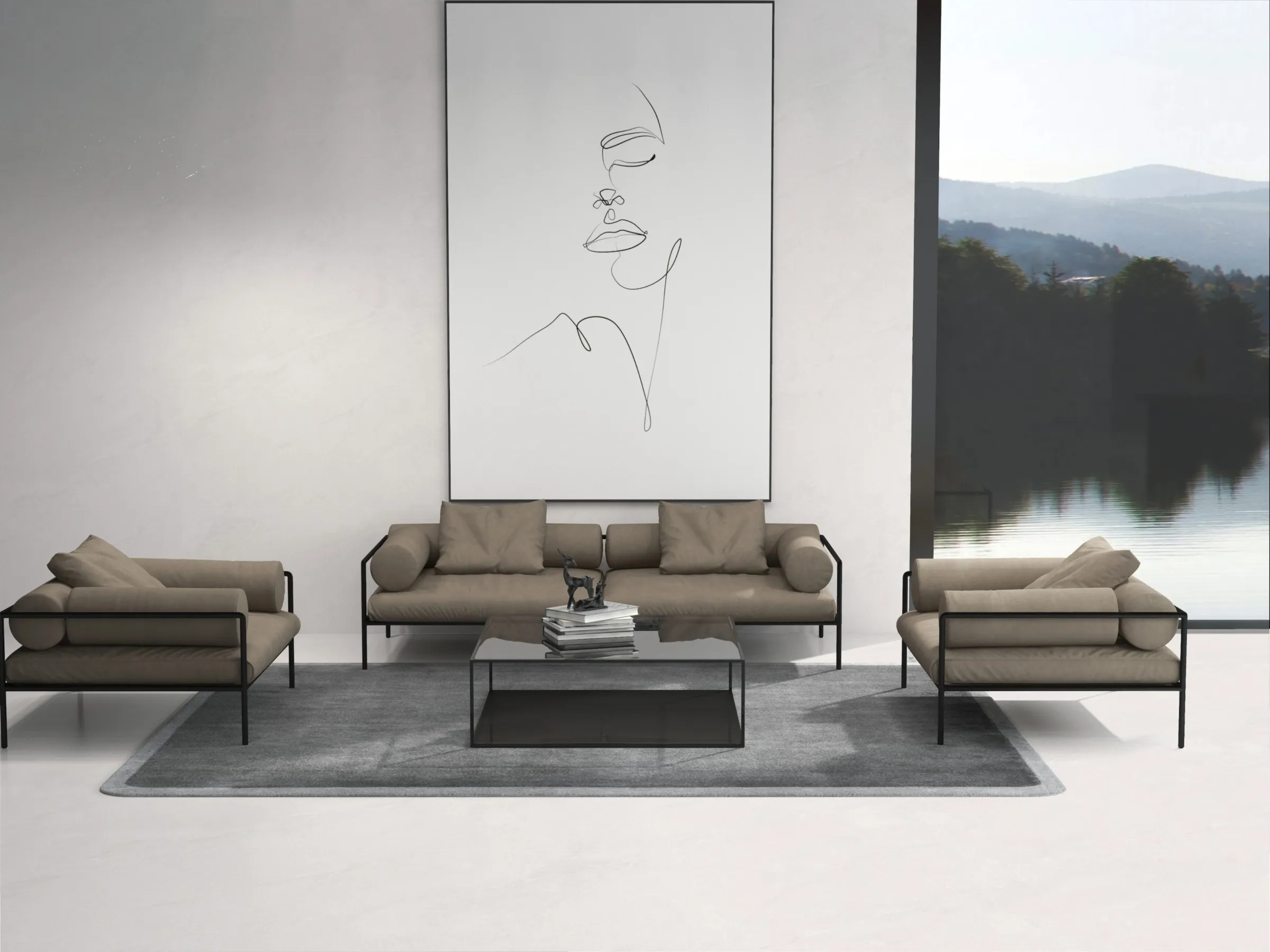 Domus Bianco tiles in a room setting