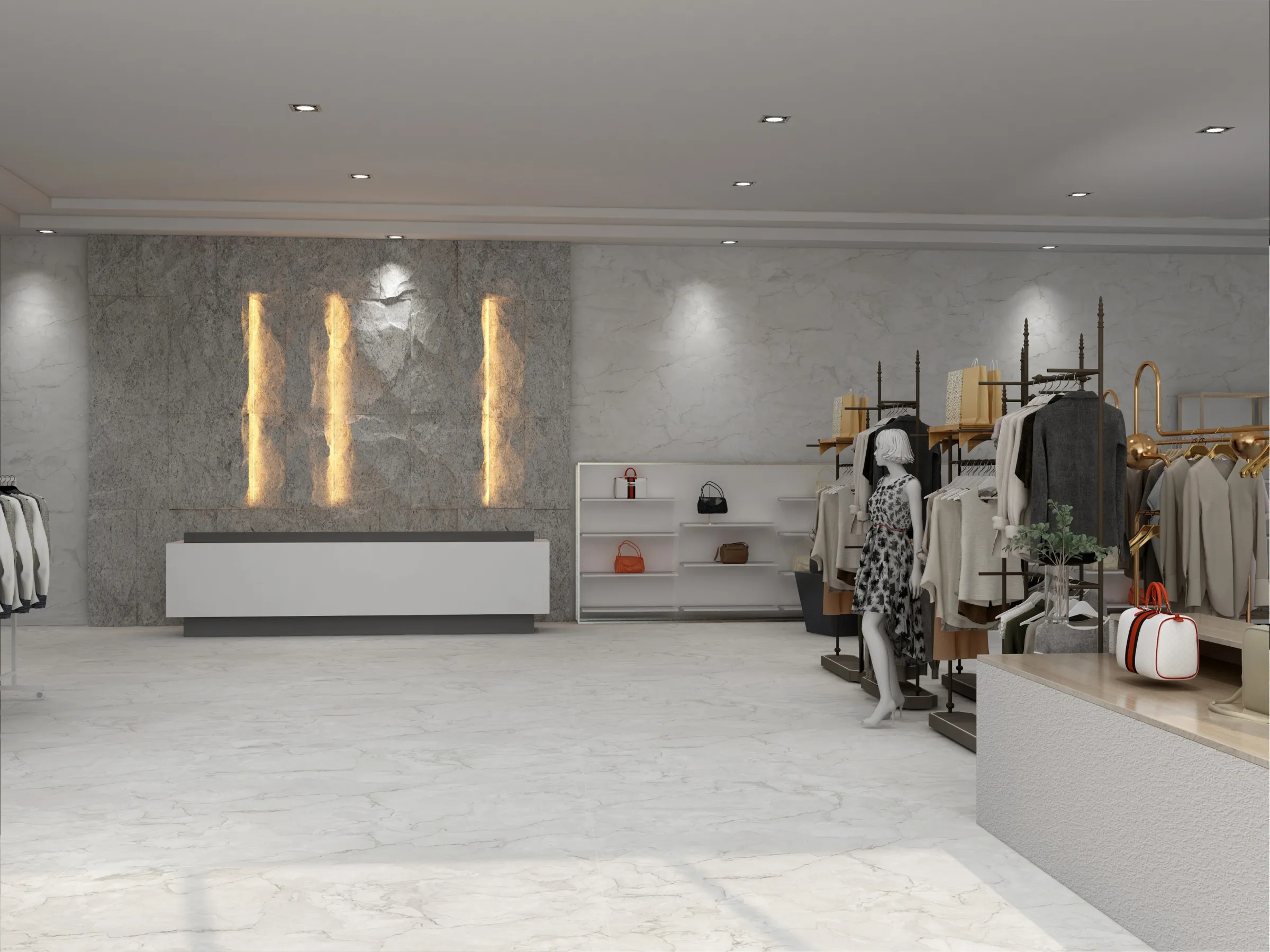 Herculas Ash tiles in a room setting
