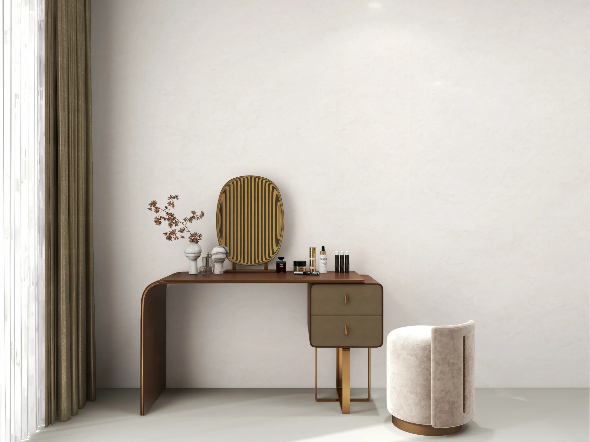 Luminus White tiles in a room setting