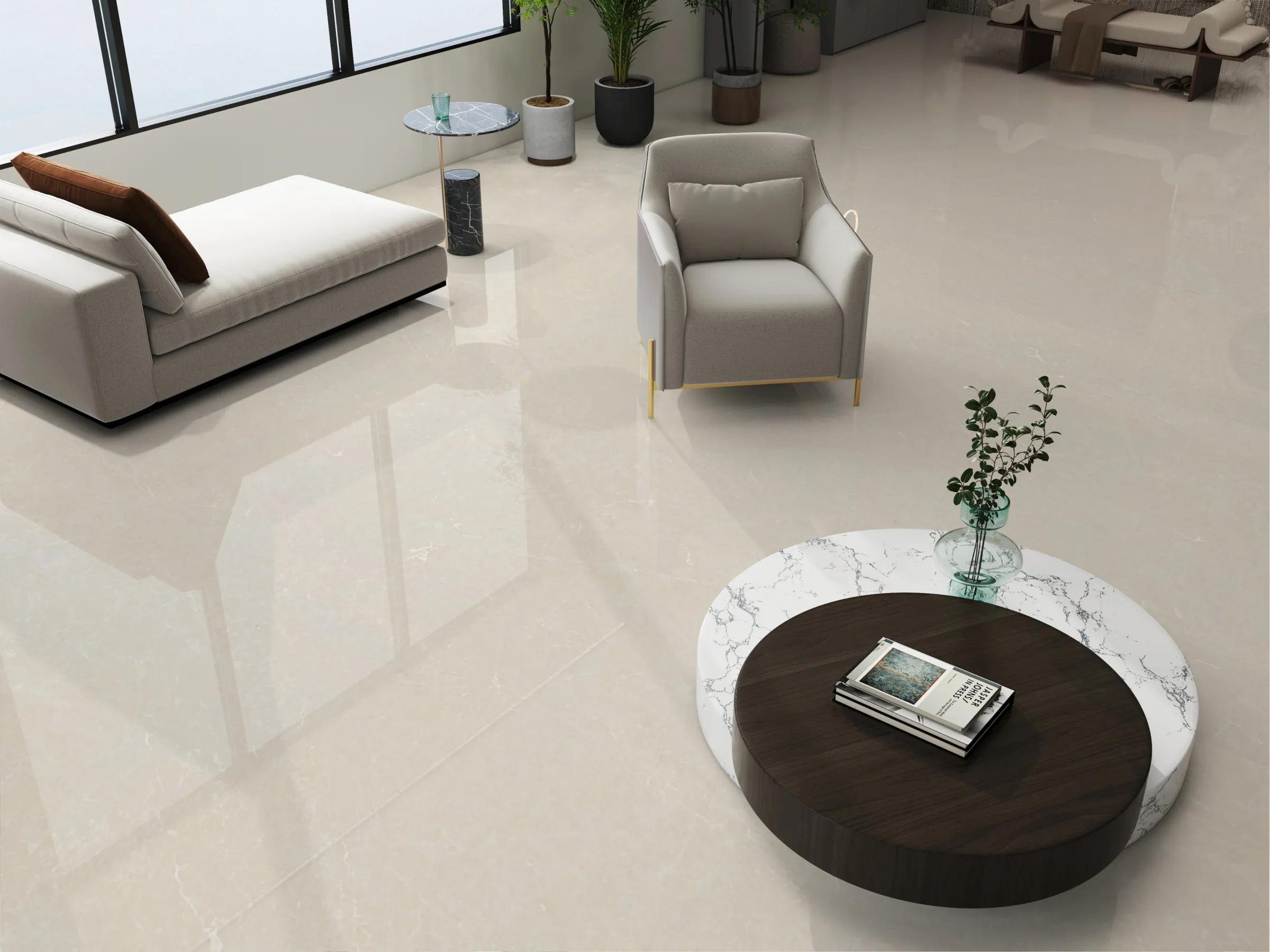Vannila Crema tiles in a room setting