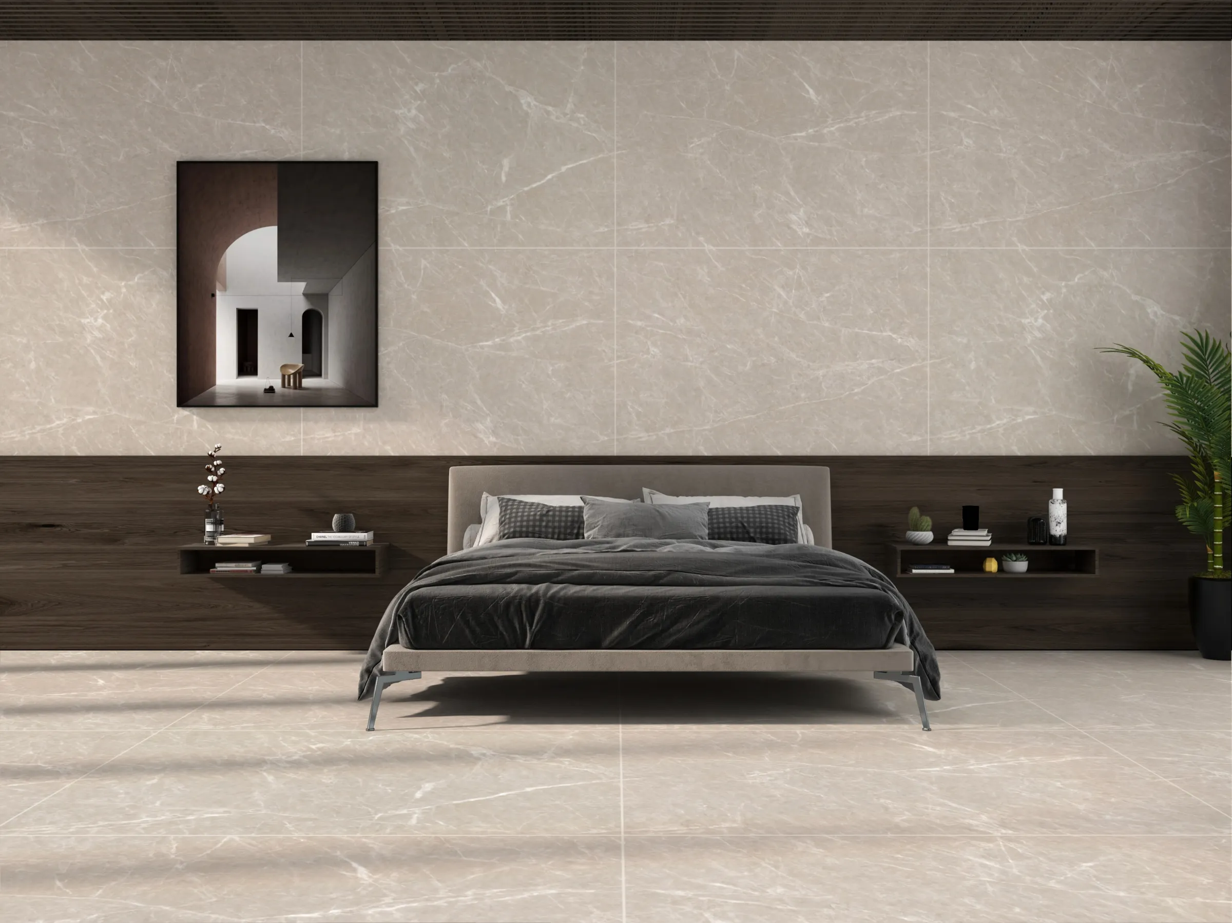 Valancia Natural tiles in a room setting