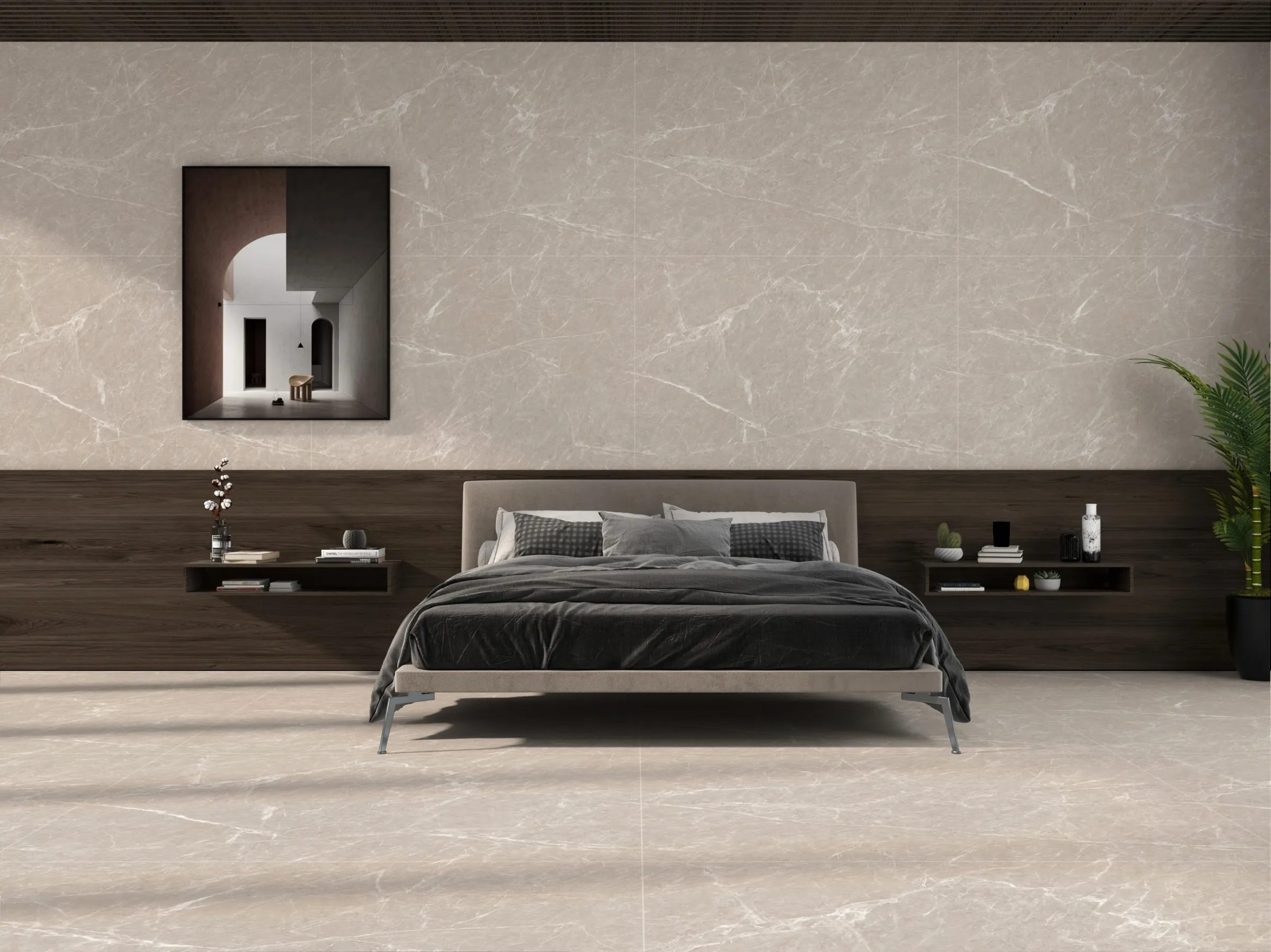Valancia Natural tiles in a room setting