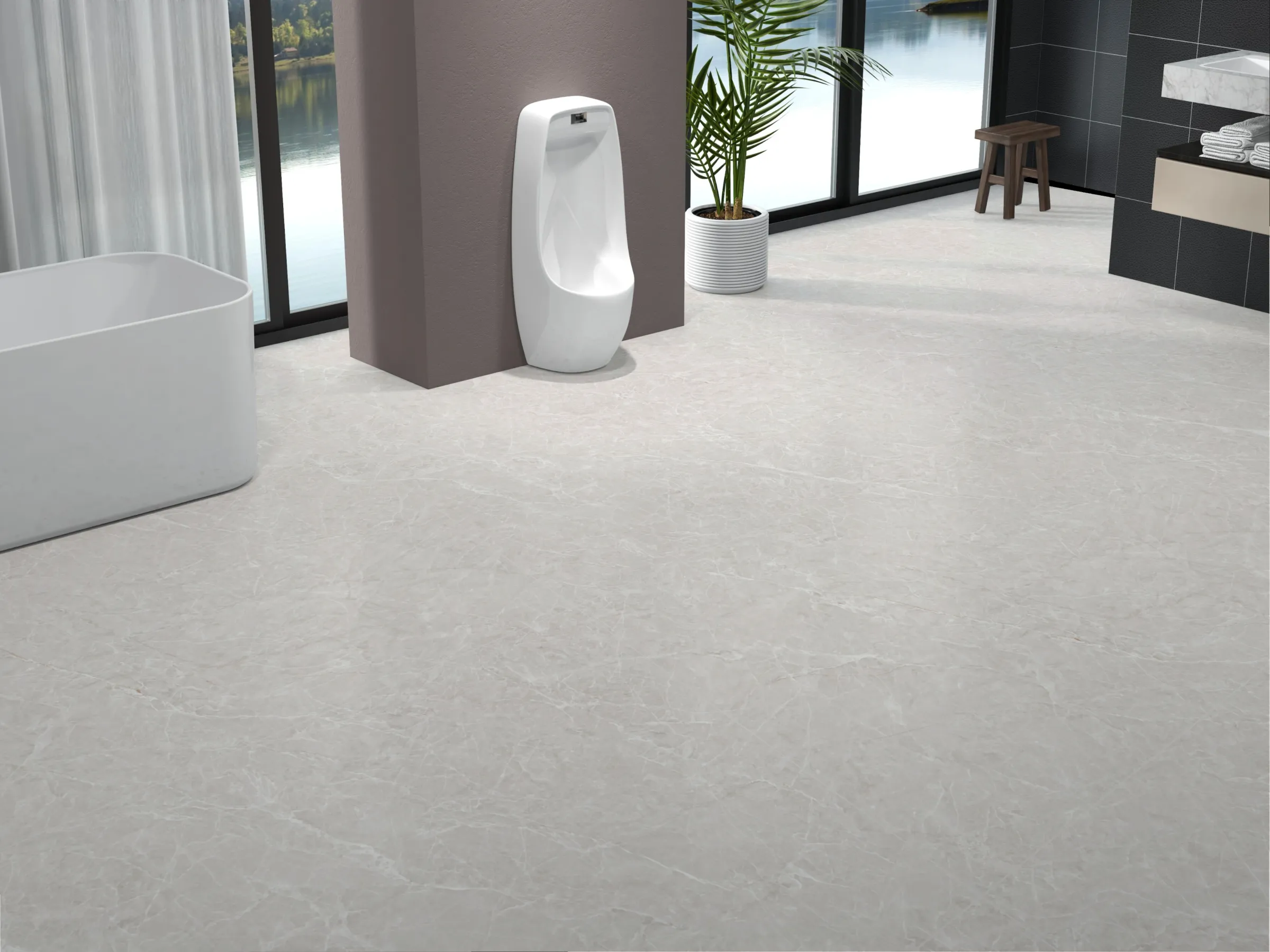 Spykar Ash tiles in a room setting