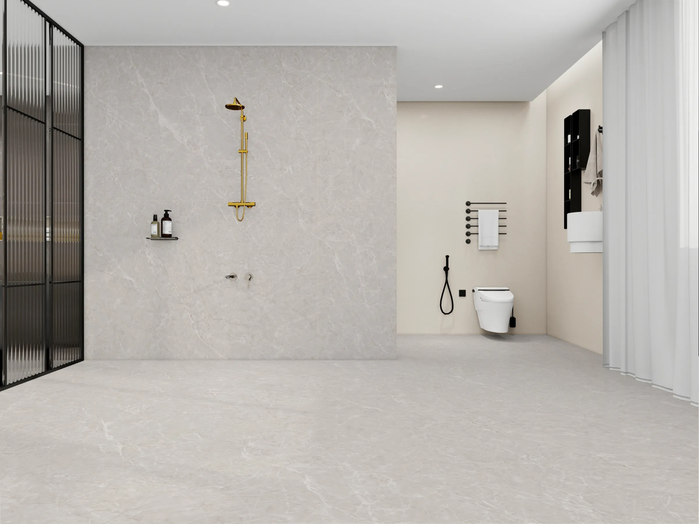 Spykar Ash tiles in a room setting