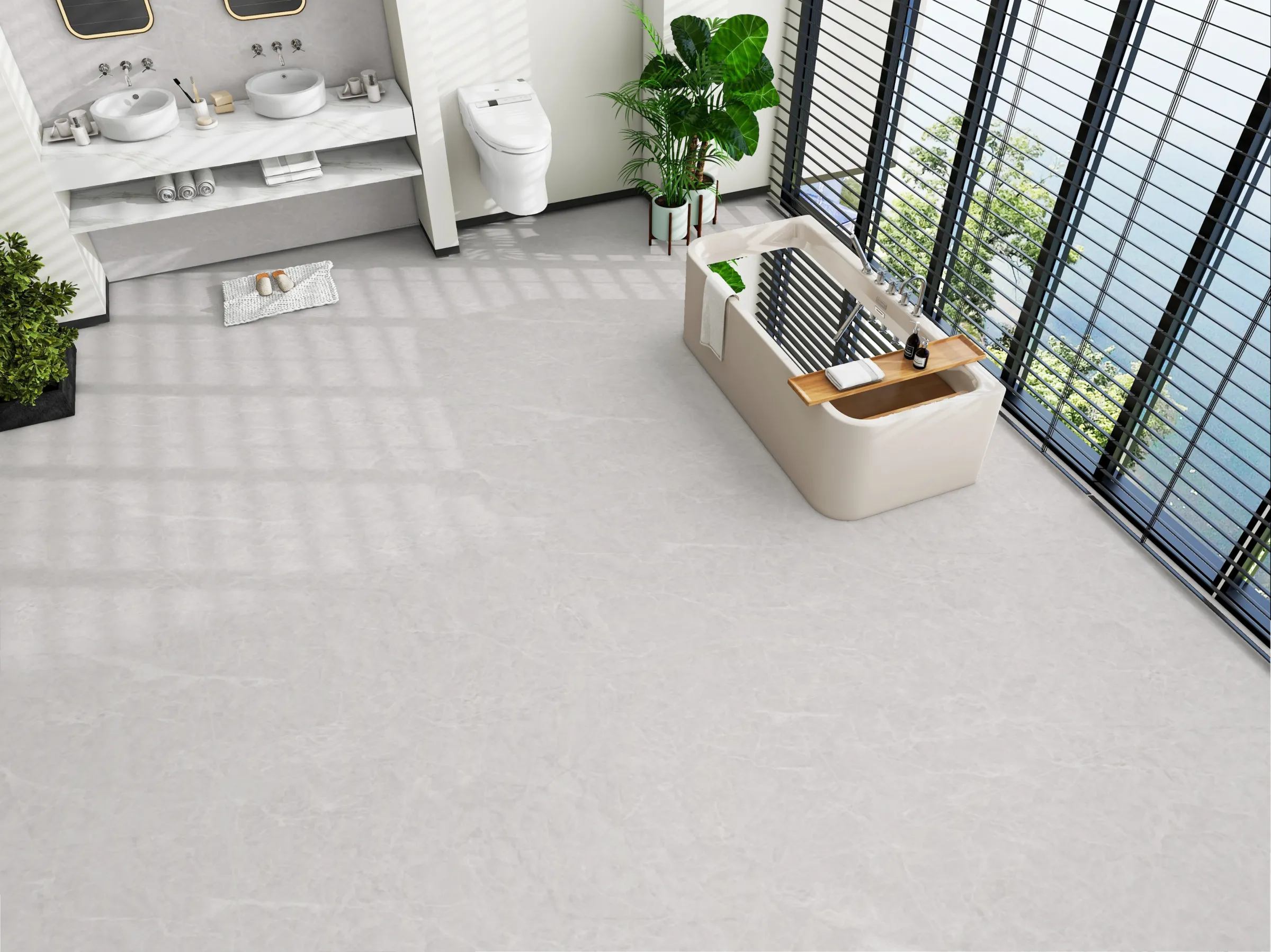 Spykar Bianco tiles in a room setting