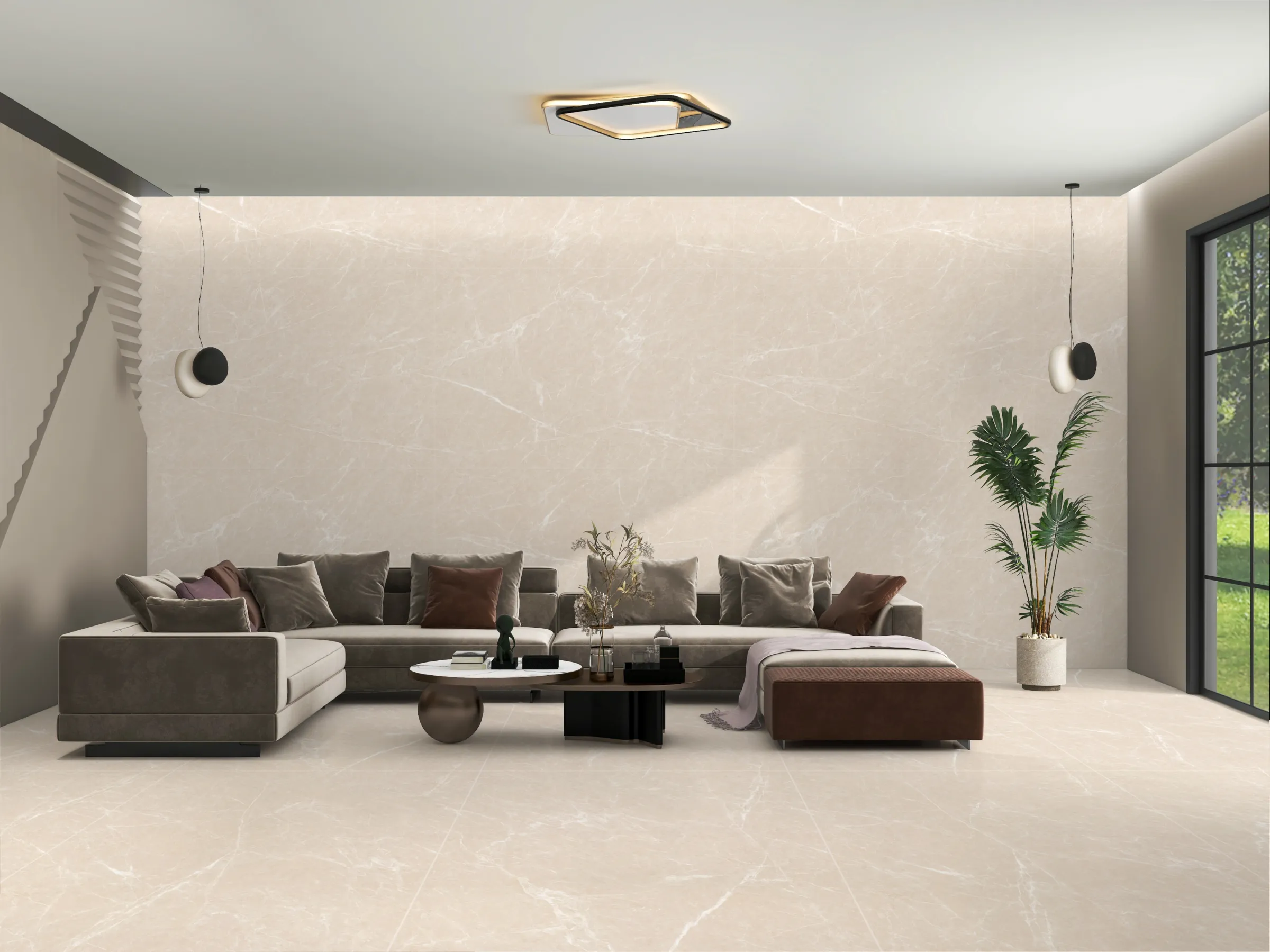 Valancia Crema tiles in a room setting
