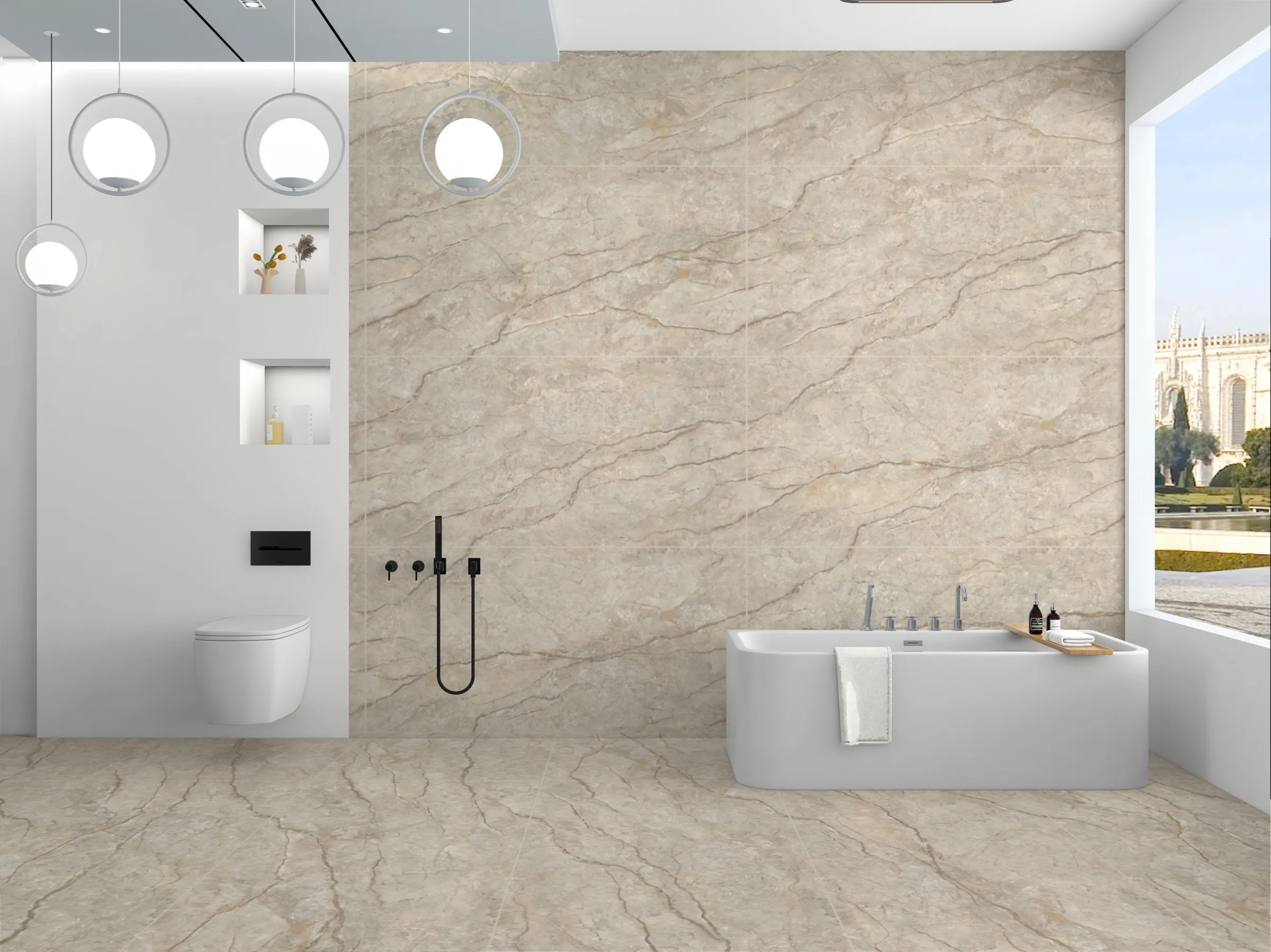 Urban Natural tiles in a room setting