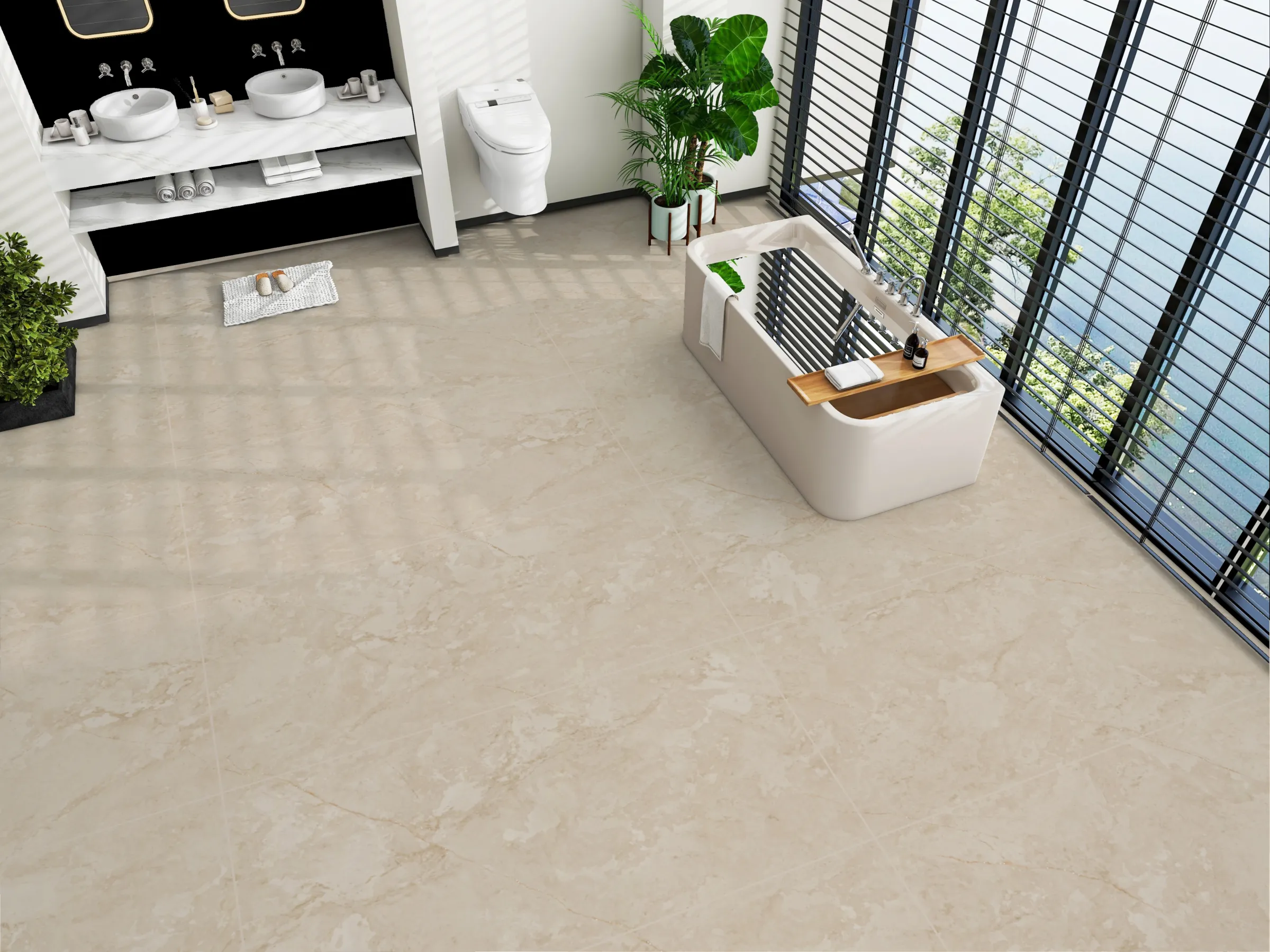 Torino Beige tiles in a room setting