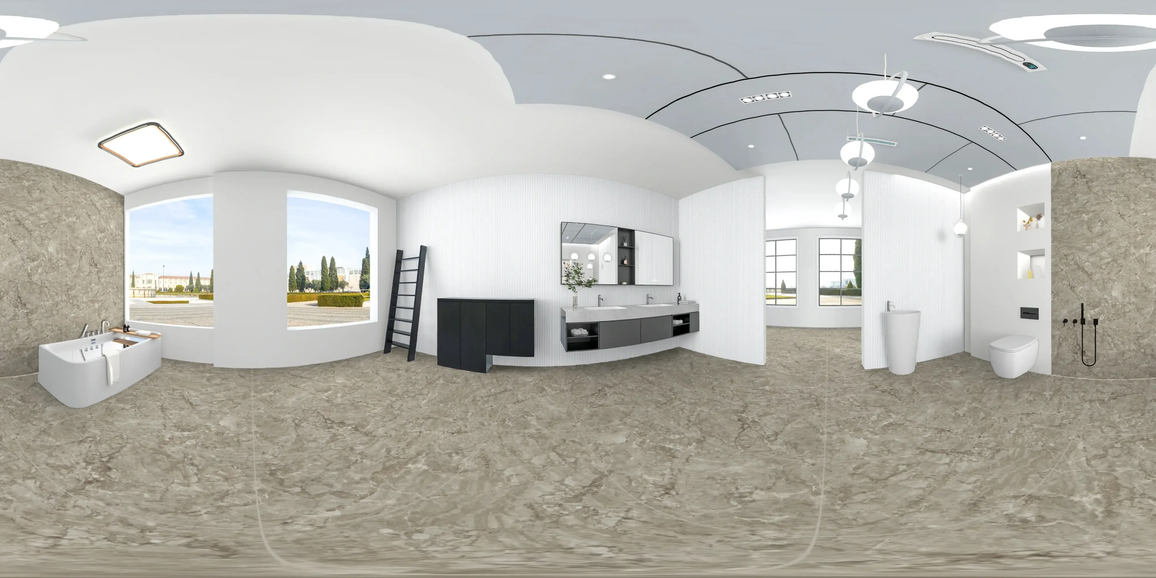 A 360 degree room with Glade Olive tiles