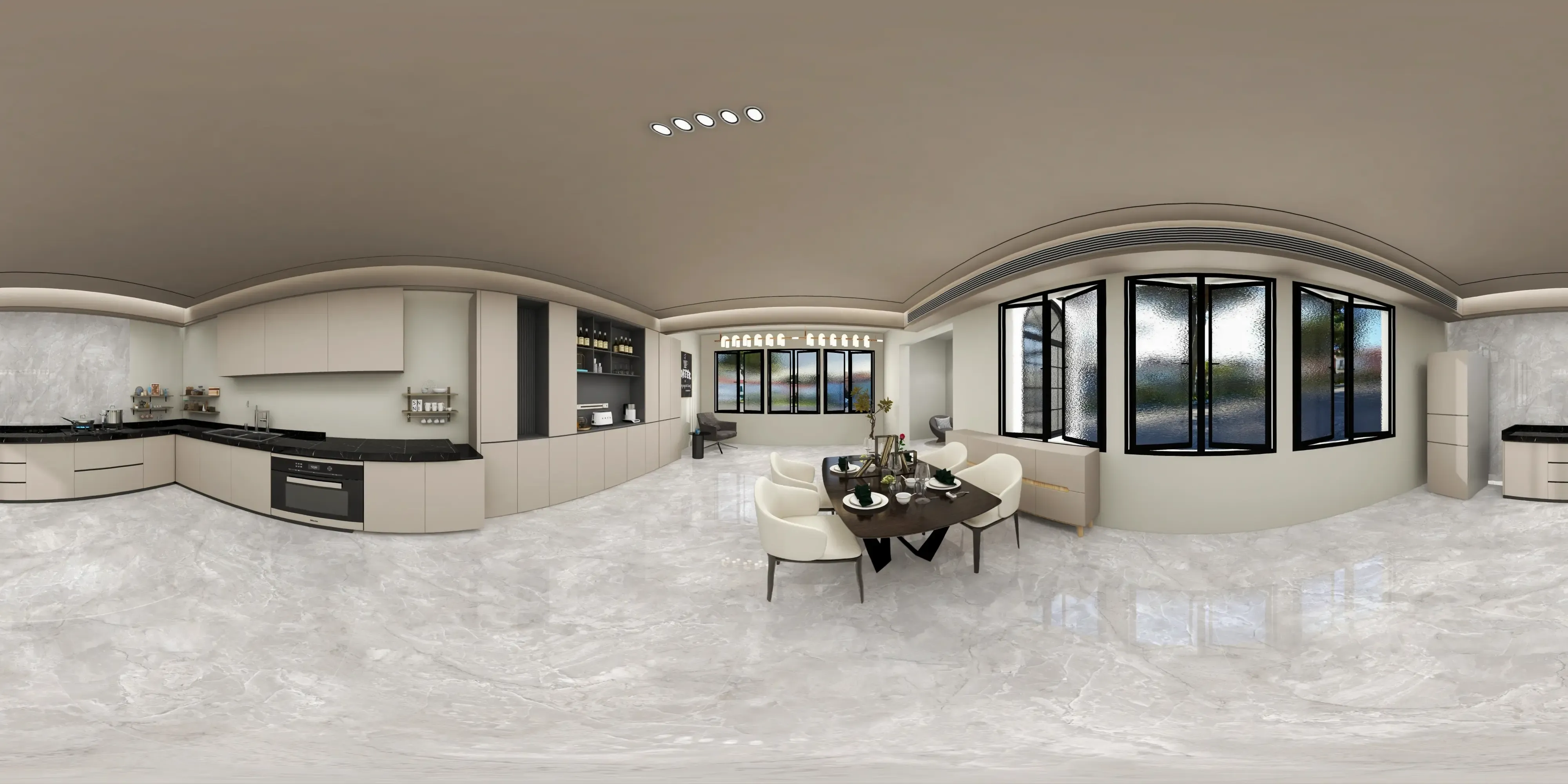 A 360 degree room with Eden Ice tiles