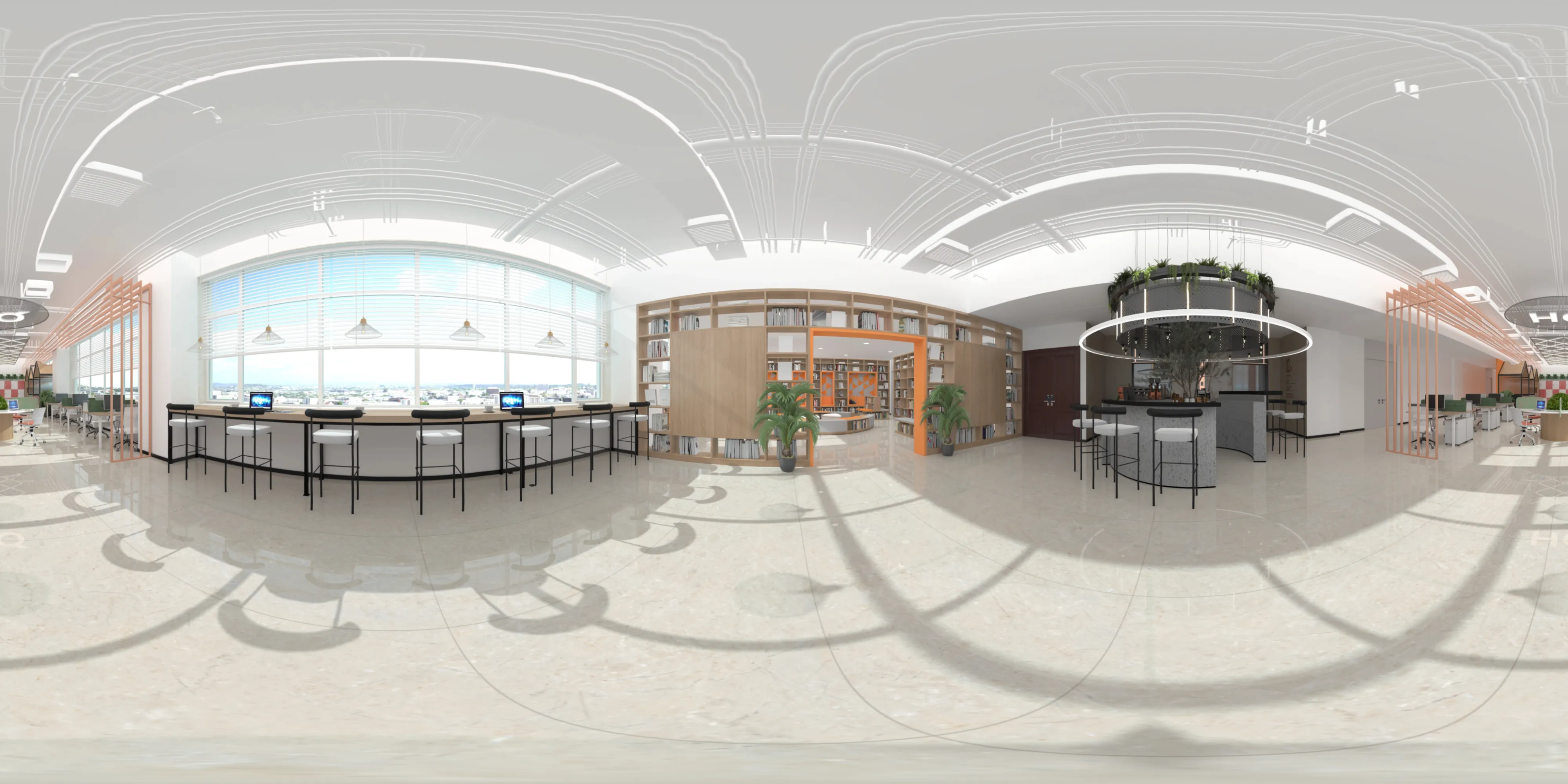 A 360 degree room with Apollo Silver tiles