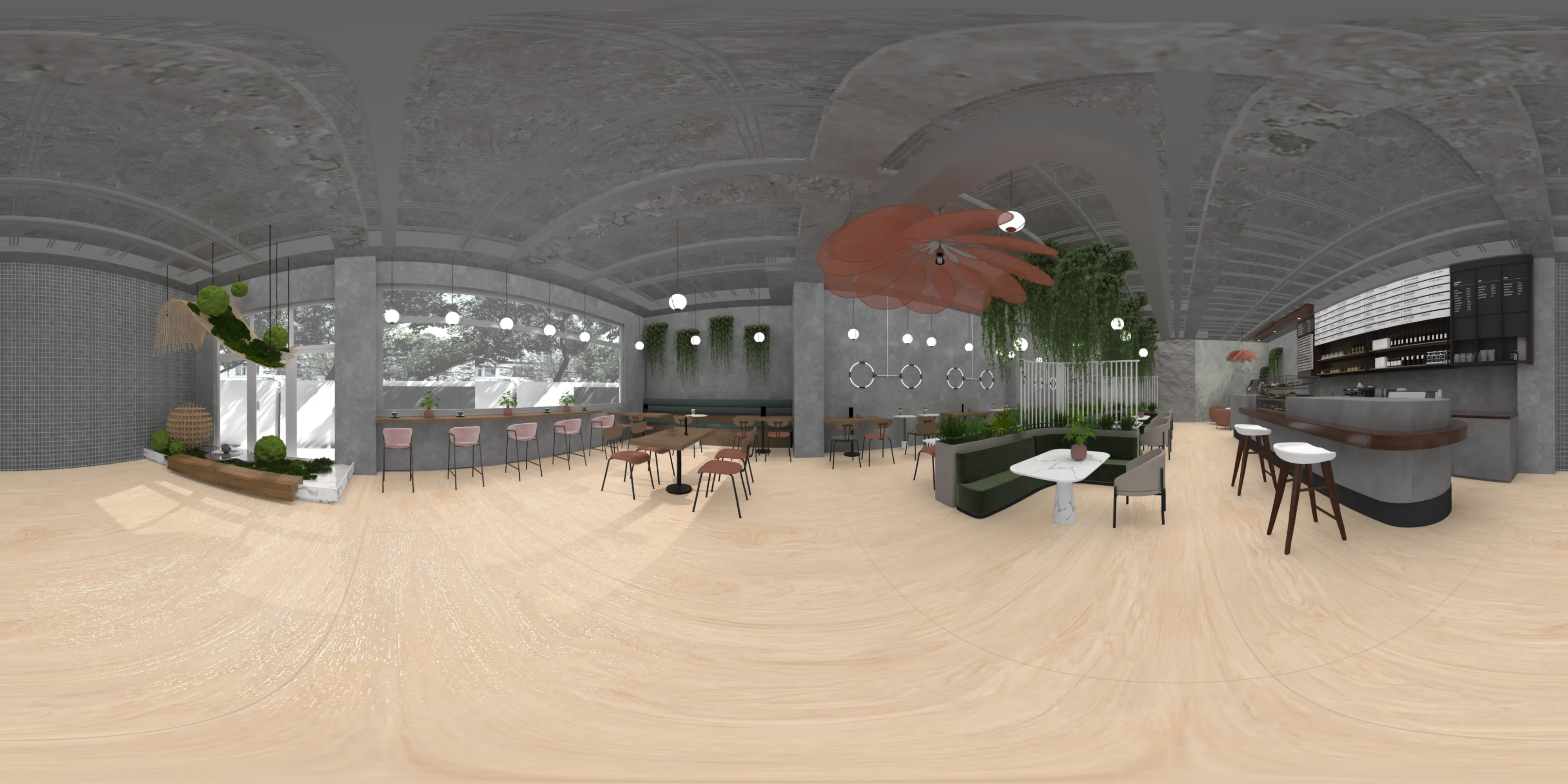 A 360 degree room with Bonnet Wood tiles