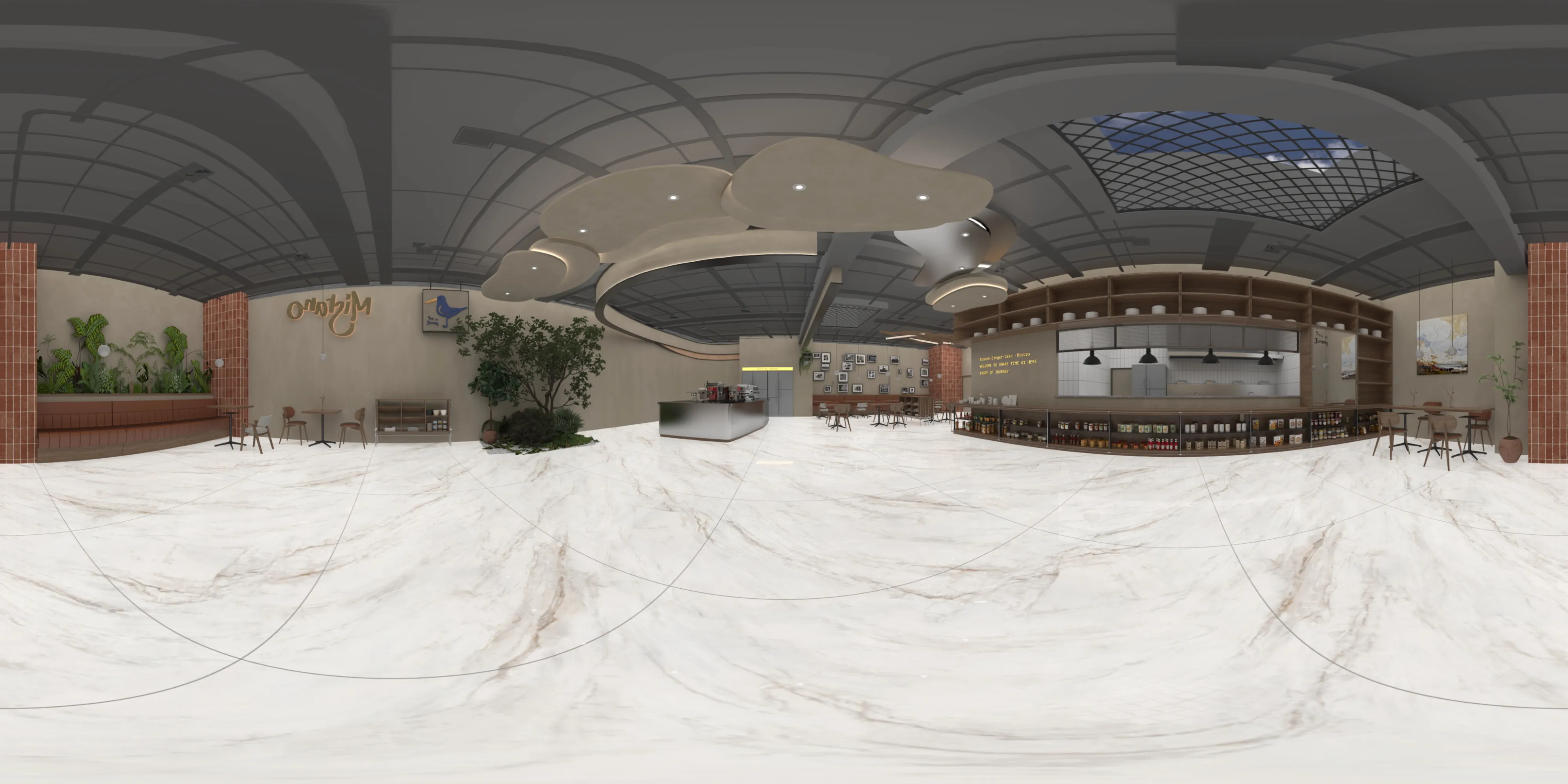 A 360 degree room with Exotic Rust tiles