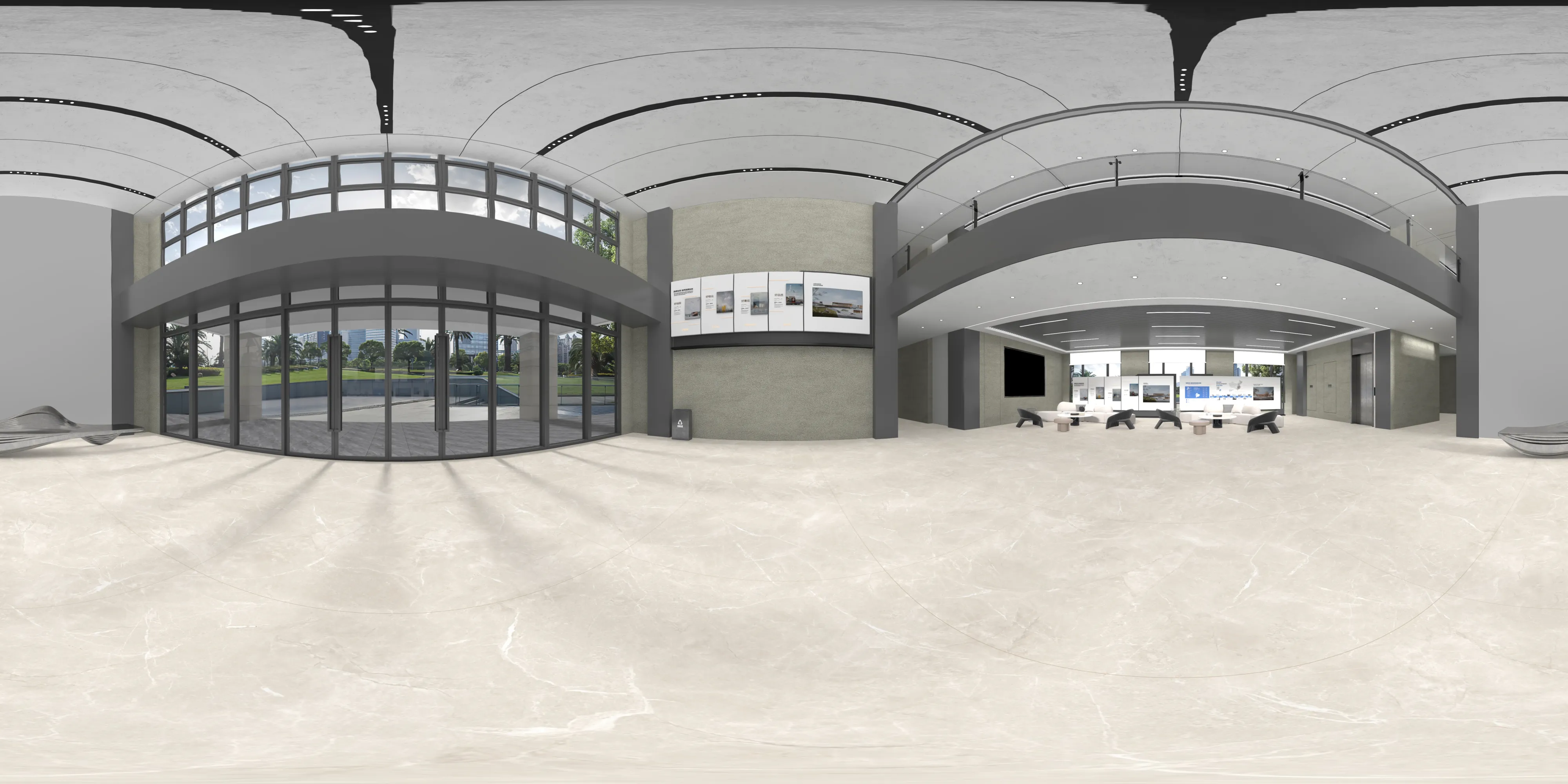 A 360 degree room with Felice Pearl tiles